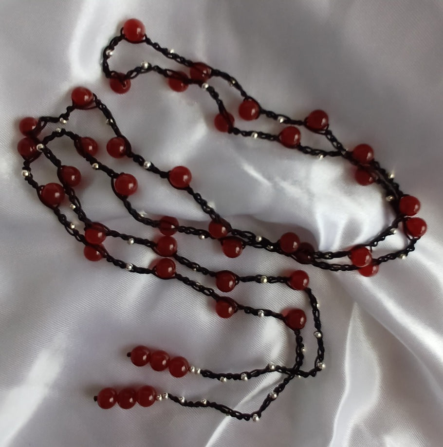 Carnelian Macrame