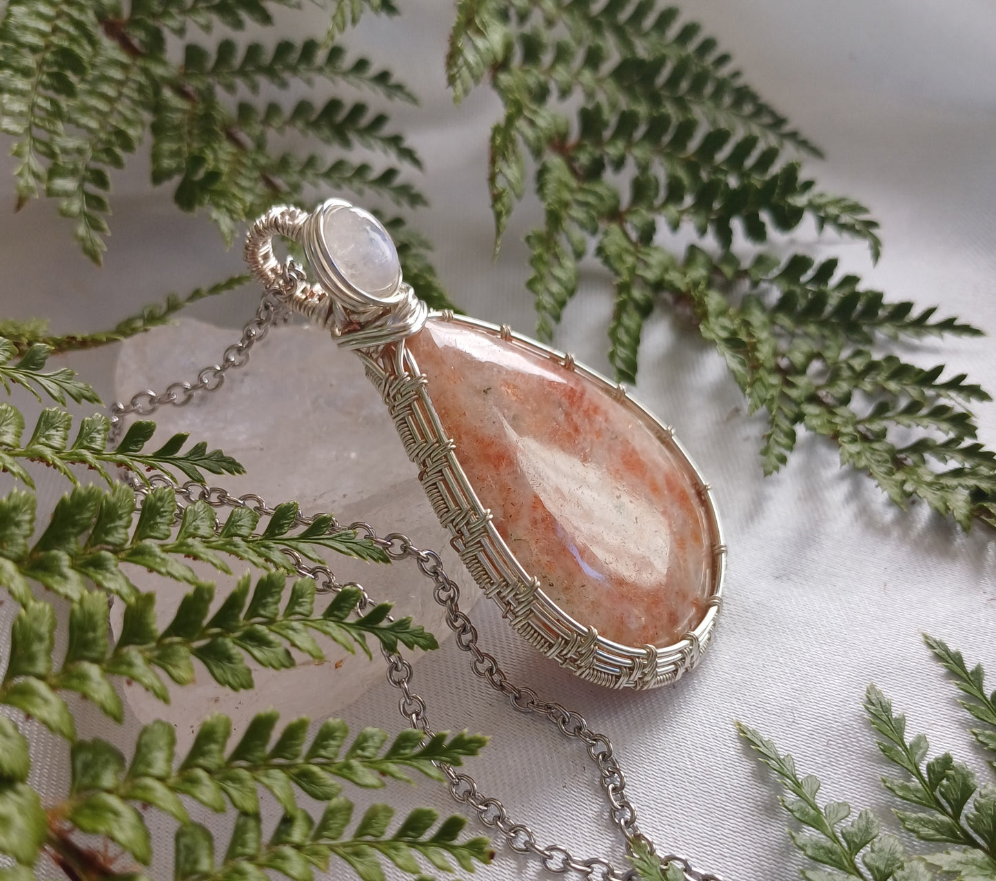 Sunstone & Moonstone Pendant