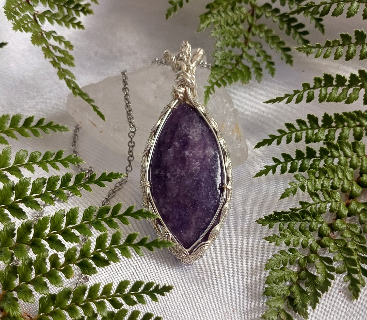 Lepidolite Pendant