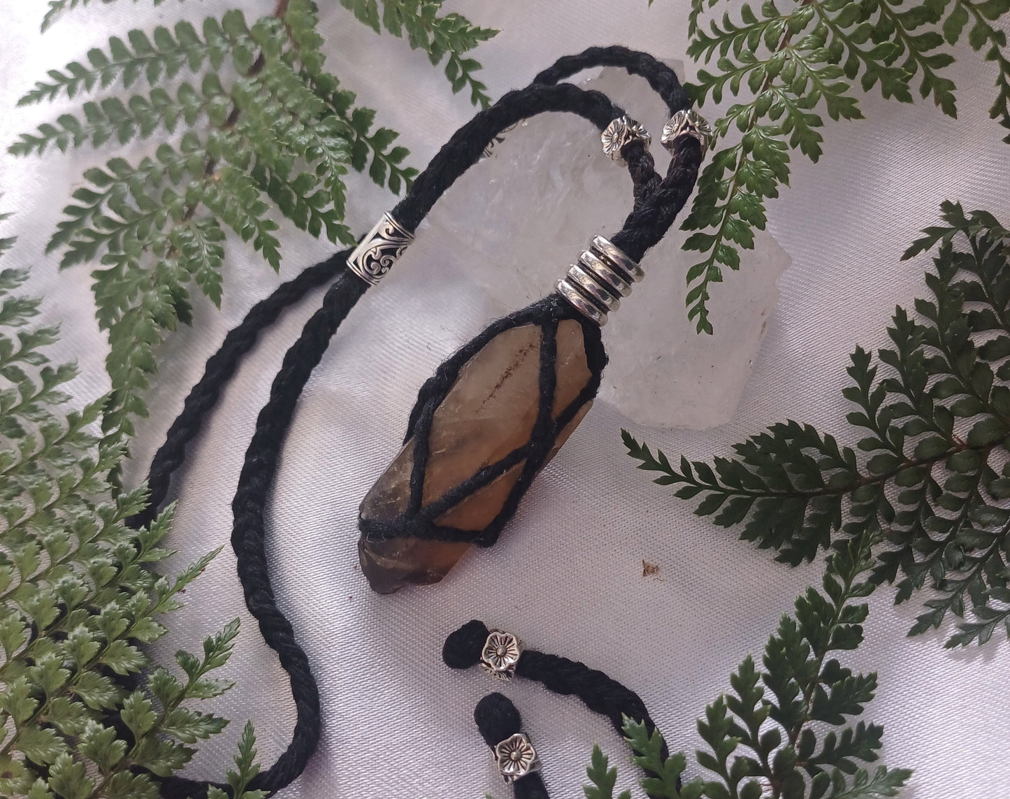 Smokey Citrine Macrame
