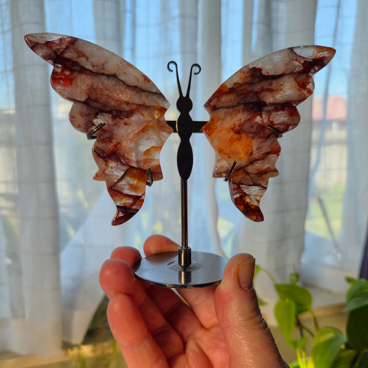 Fire Quartz Butterfly
