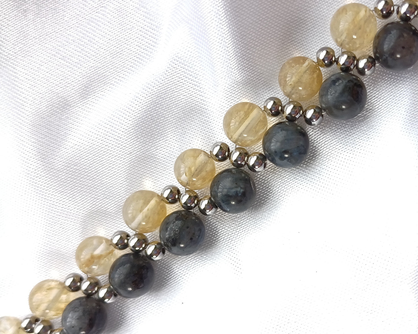 Citrine & Labradorite Bracelet