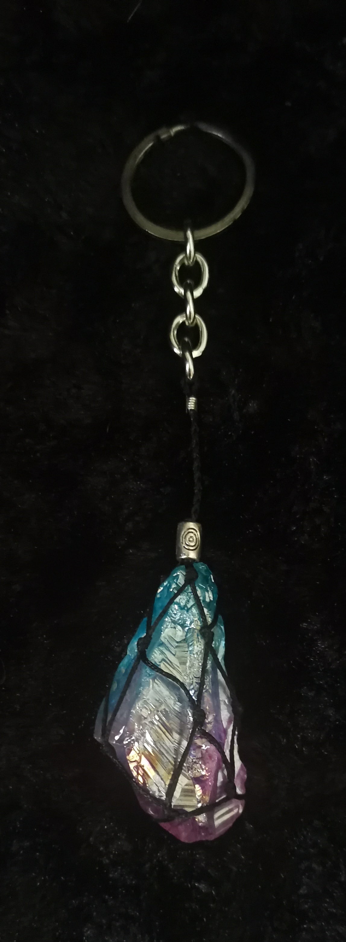 Aura Quartz Key Chains