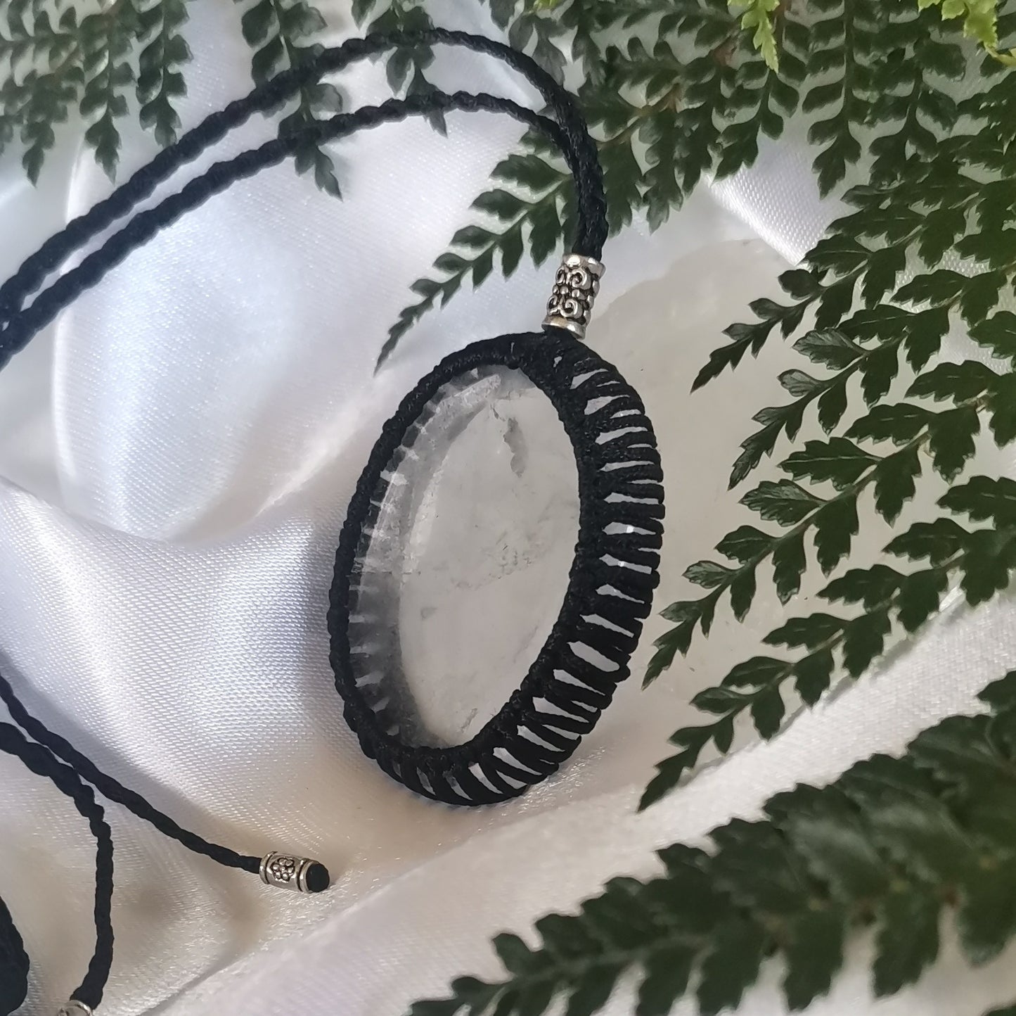 Clear Quartz Macramé