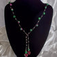 Ruby in Zoisite Macrame