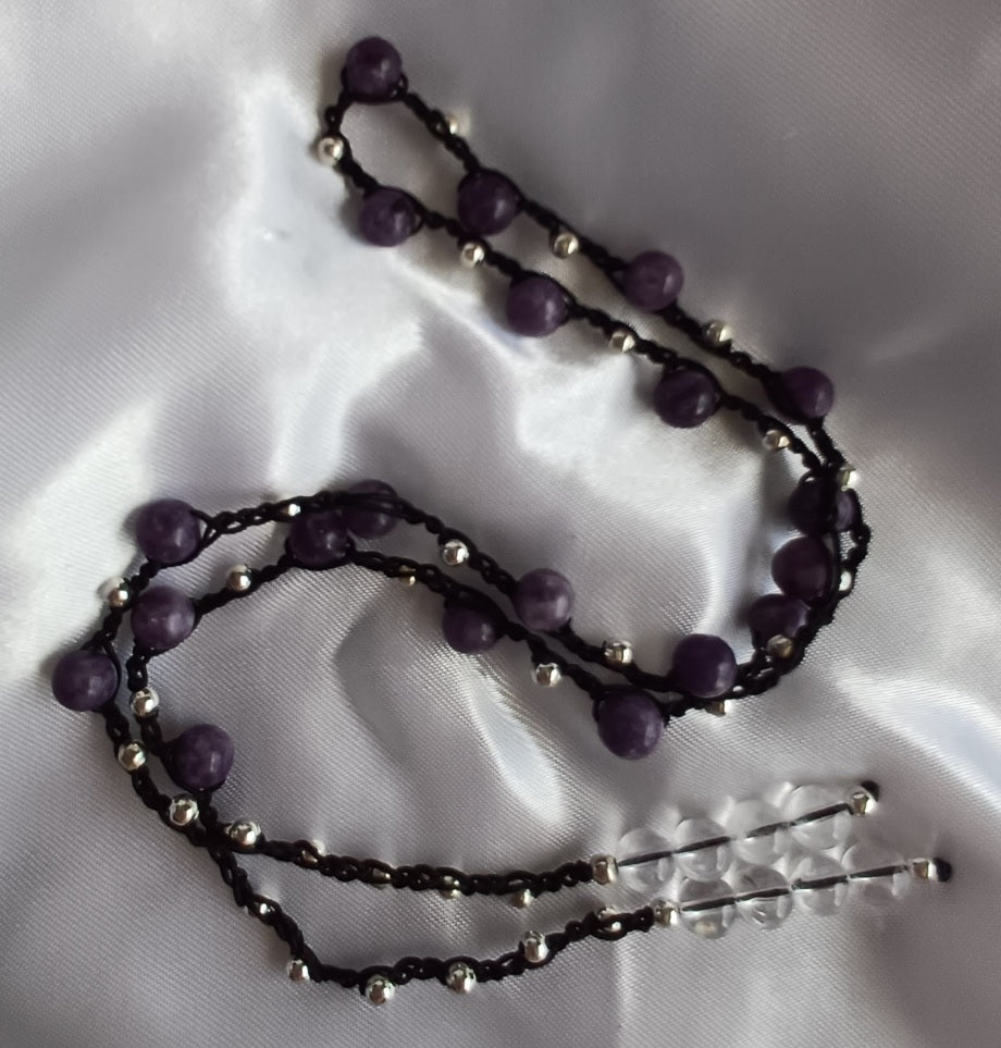 Lepidolite Macrame