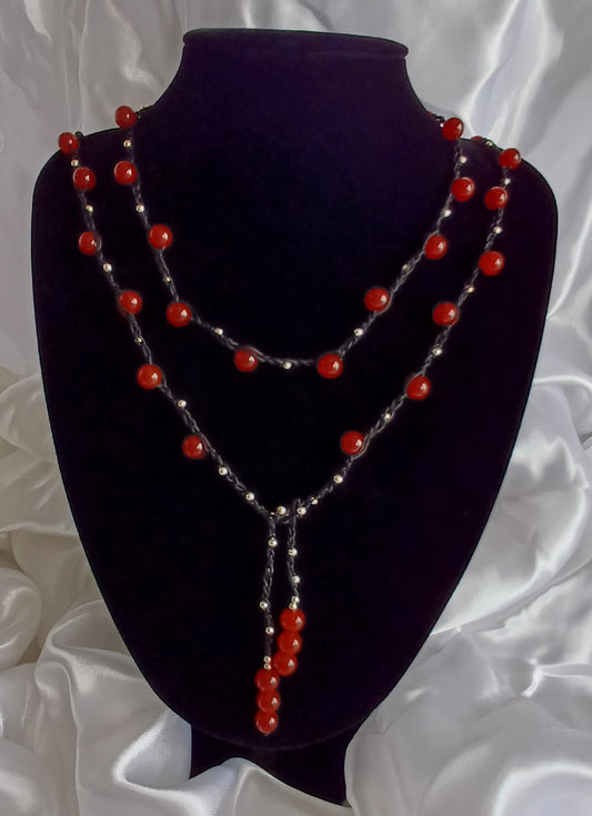 Carnelian Macrame
