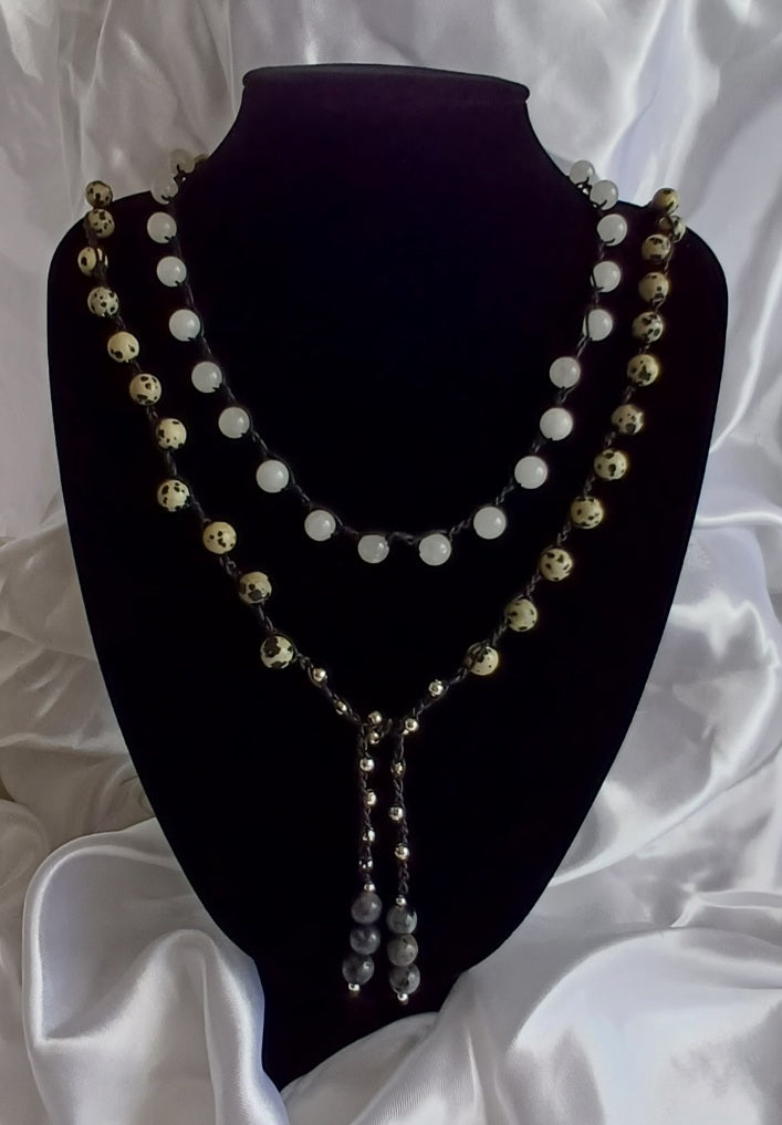 Dalmation & Jade Macrame