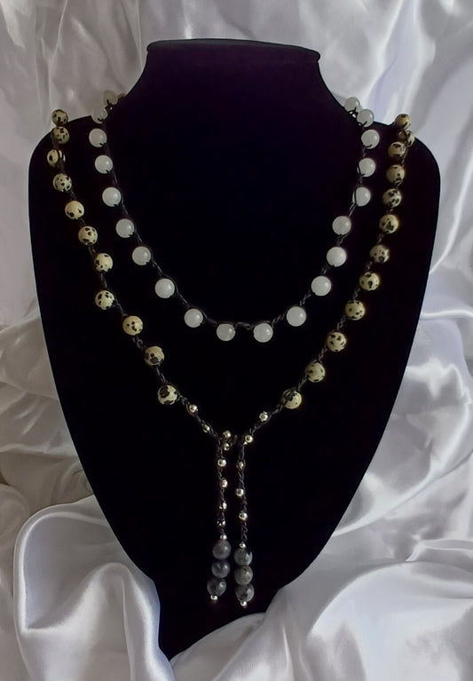 Dalmation & Jade Macrame