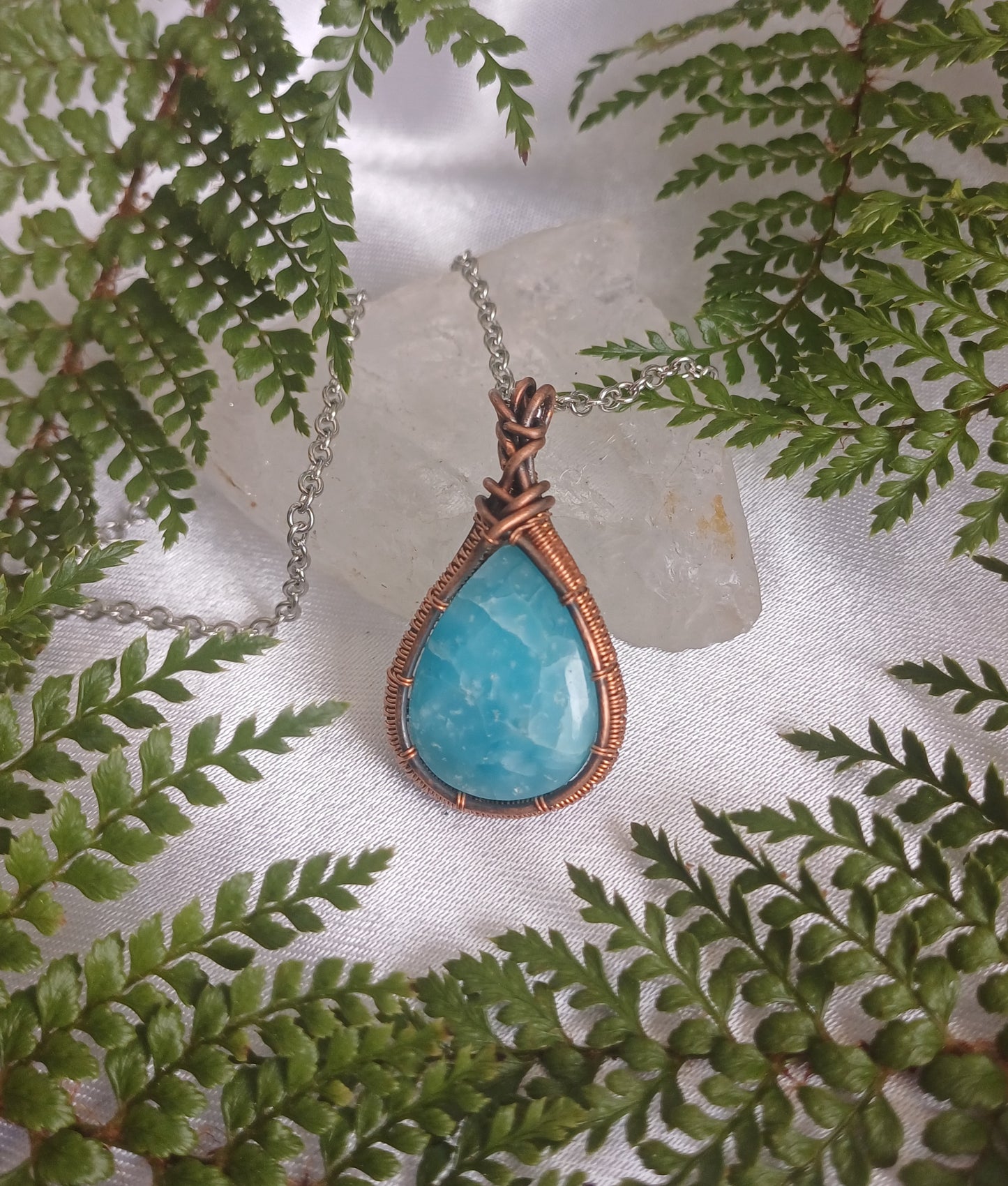 Hemimorphite Pendant
