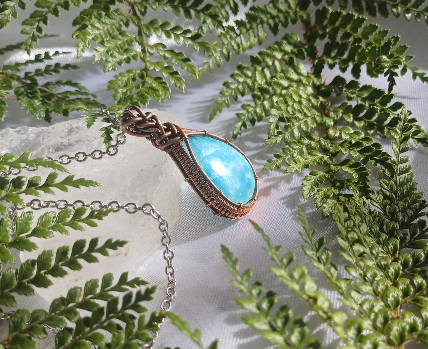 Hemimorphite Pendant