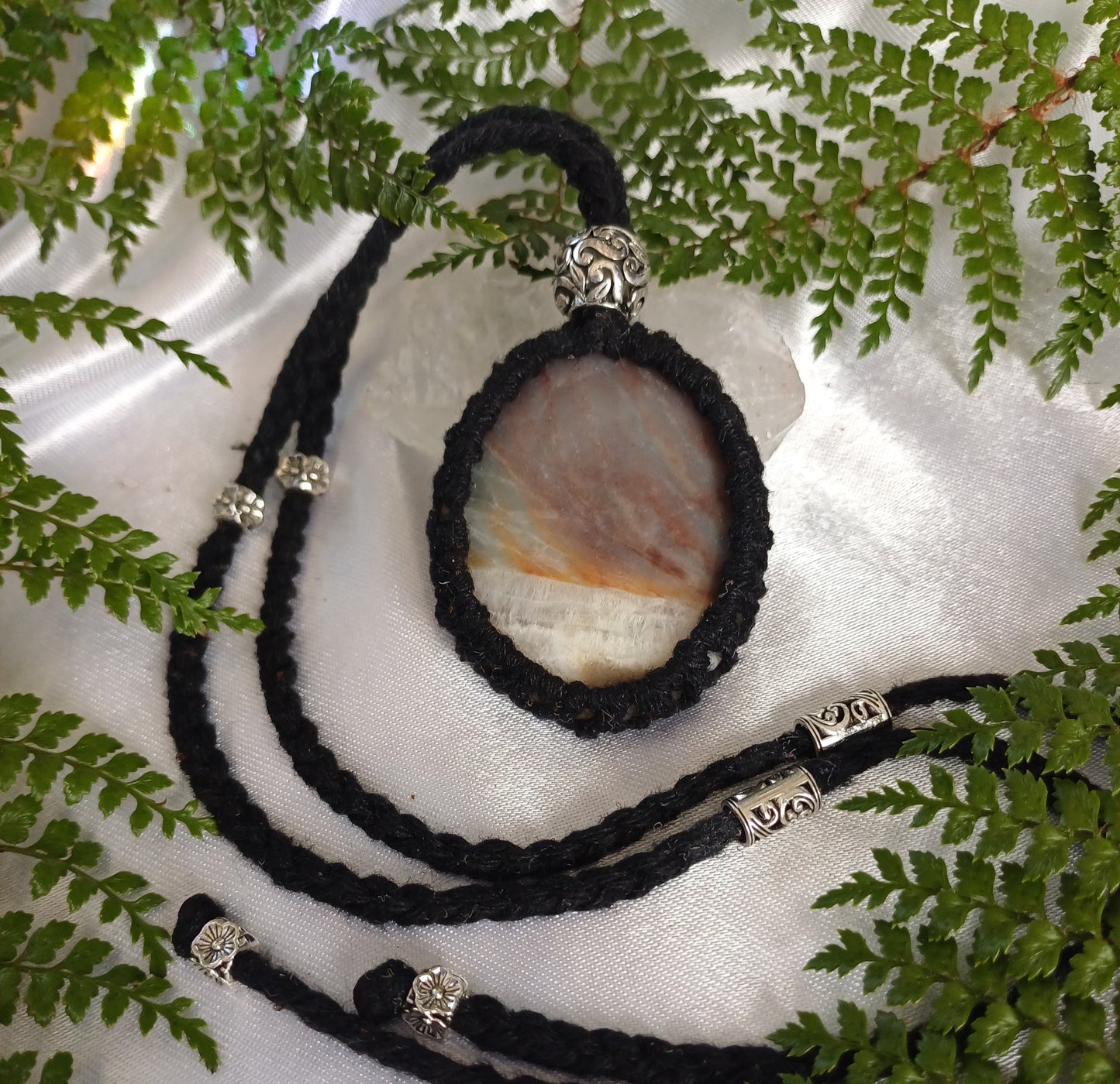 Carribean Calcite Macrame