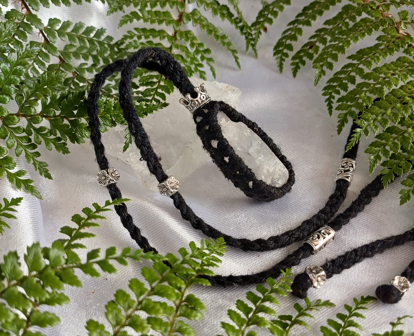 Lemurian Quartz Macrame