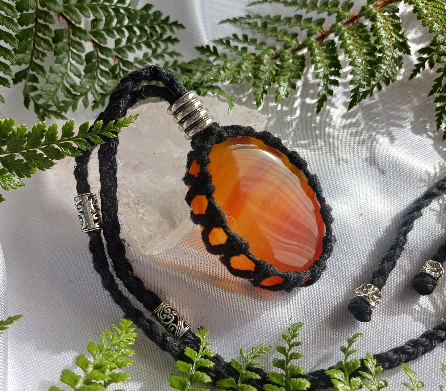 Carnelian Macrame