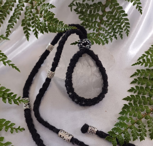 Clear Quartz Macrame