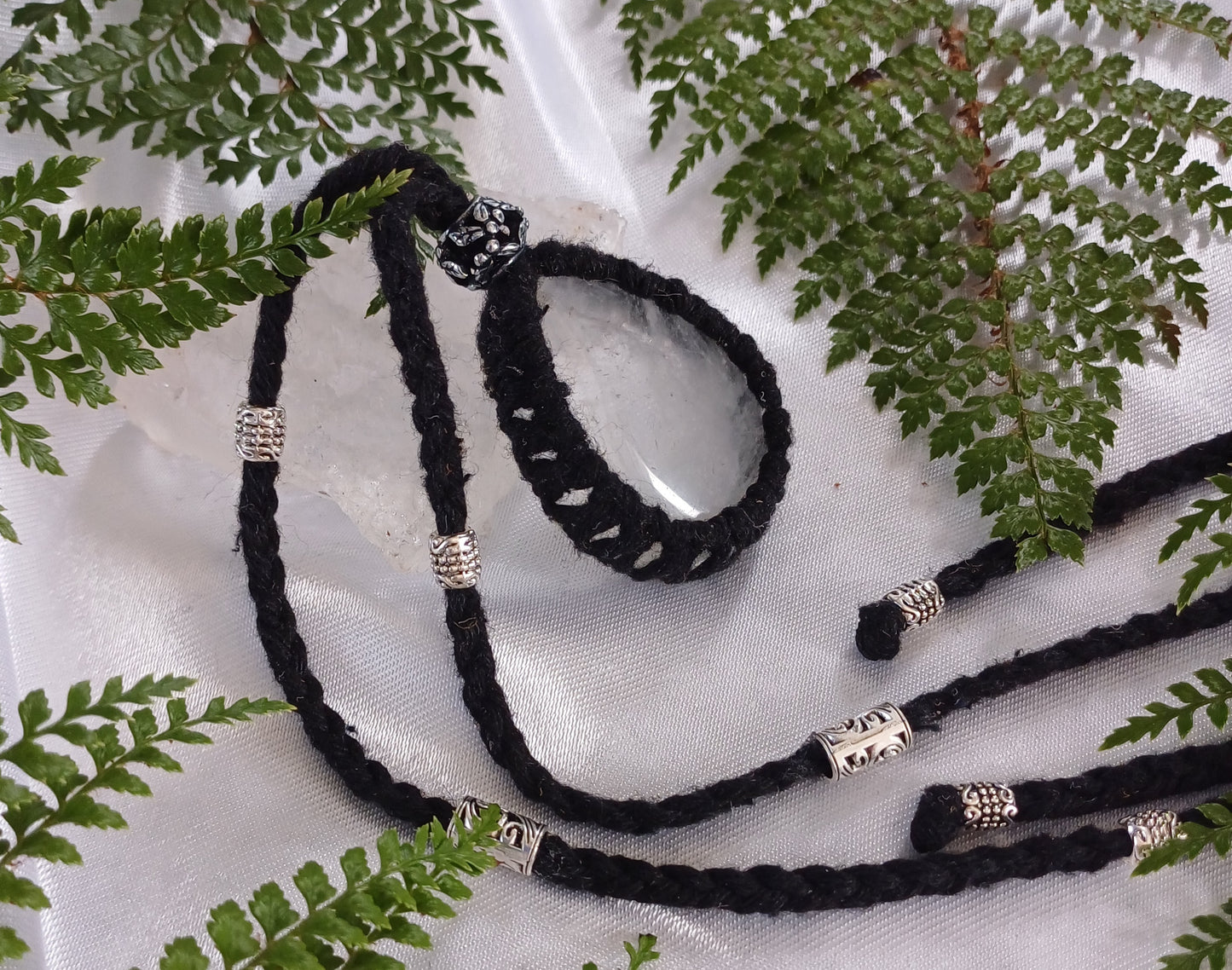 Clear Quartz Macrame
