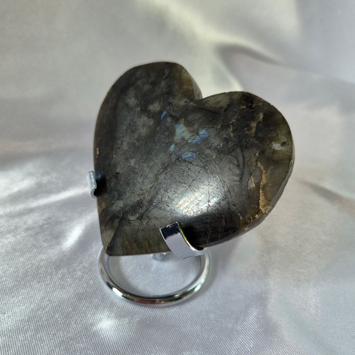 Labradorite Heart