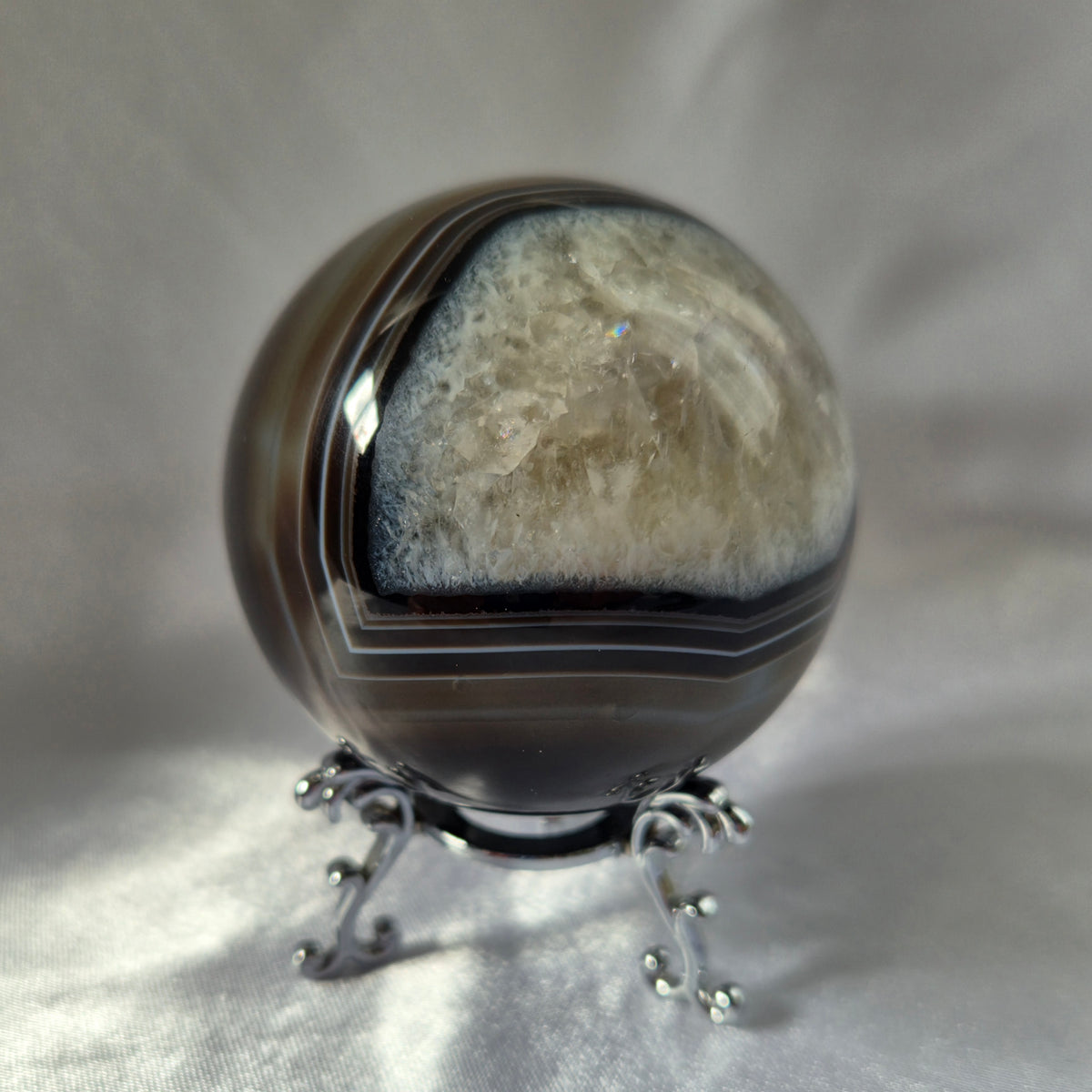 Black Agate Sphere