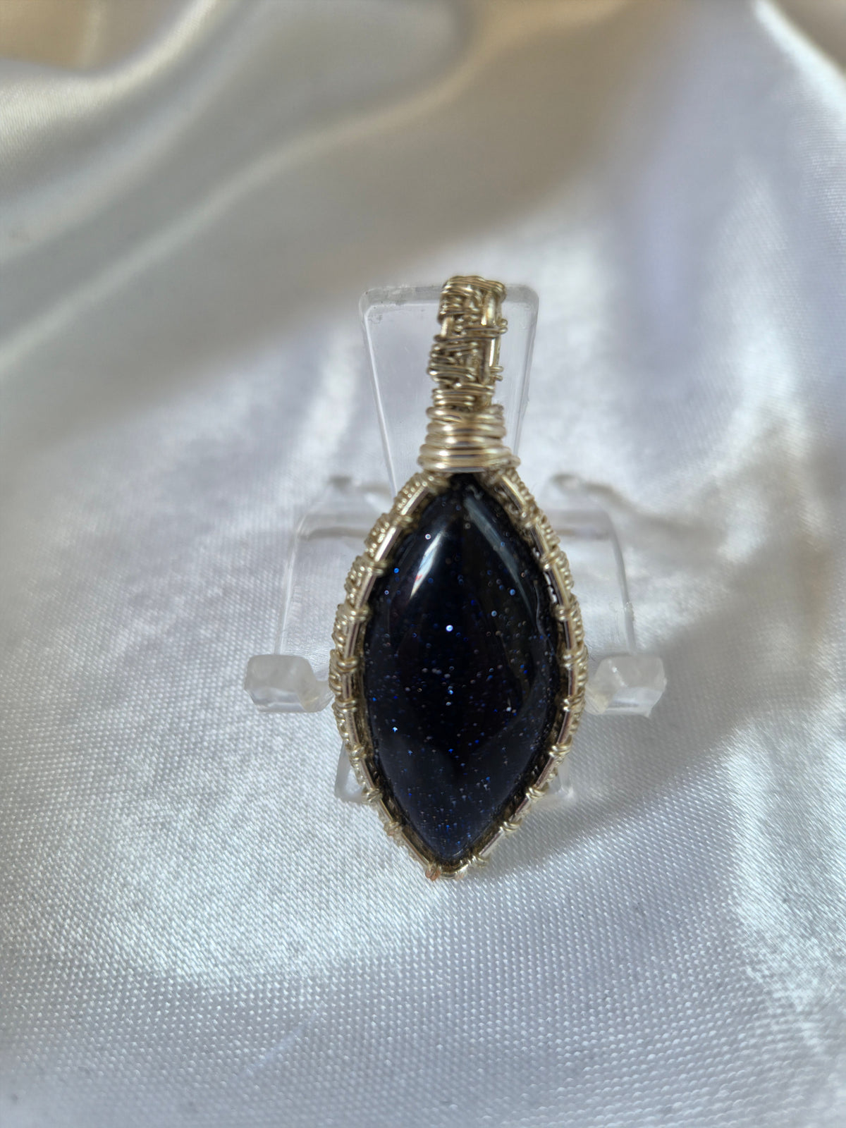 Blue Goldstone Pendant