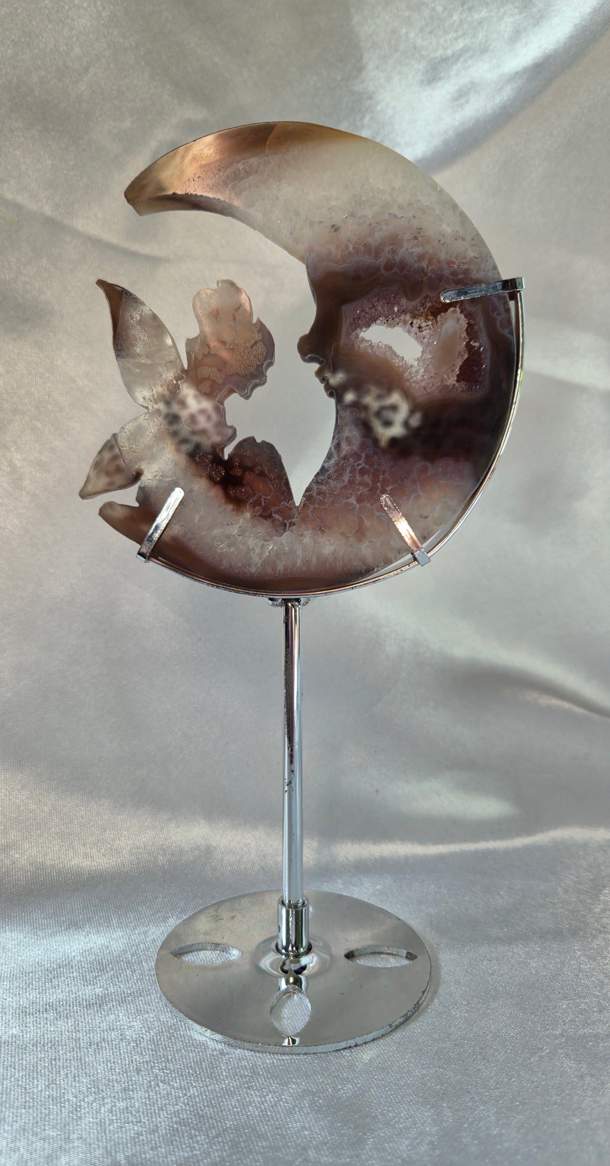 Banded Agate Fairy with Moon