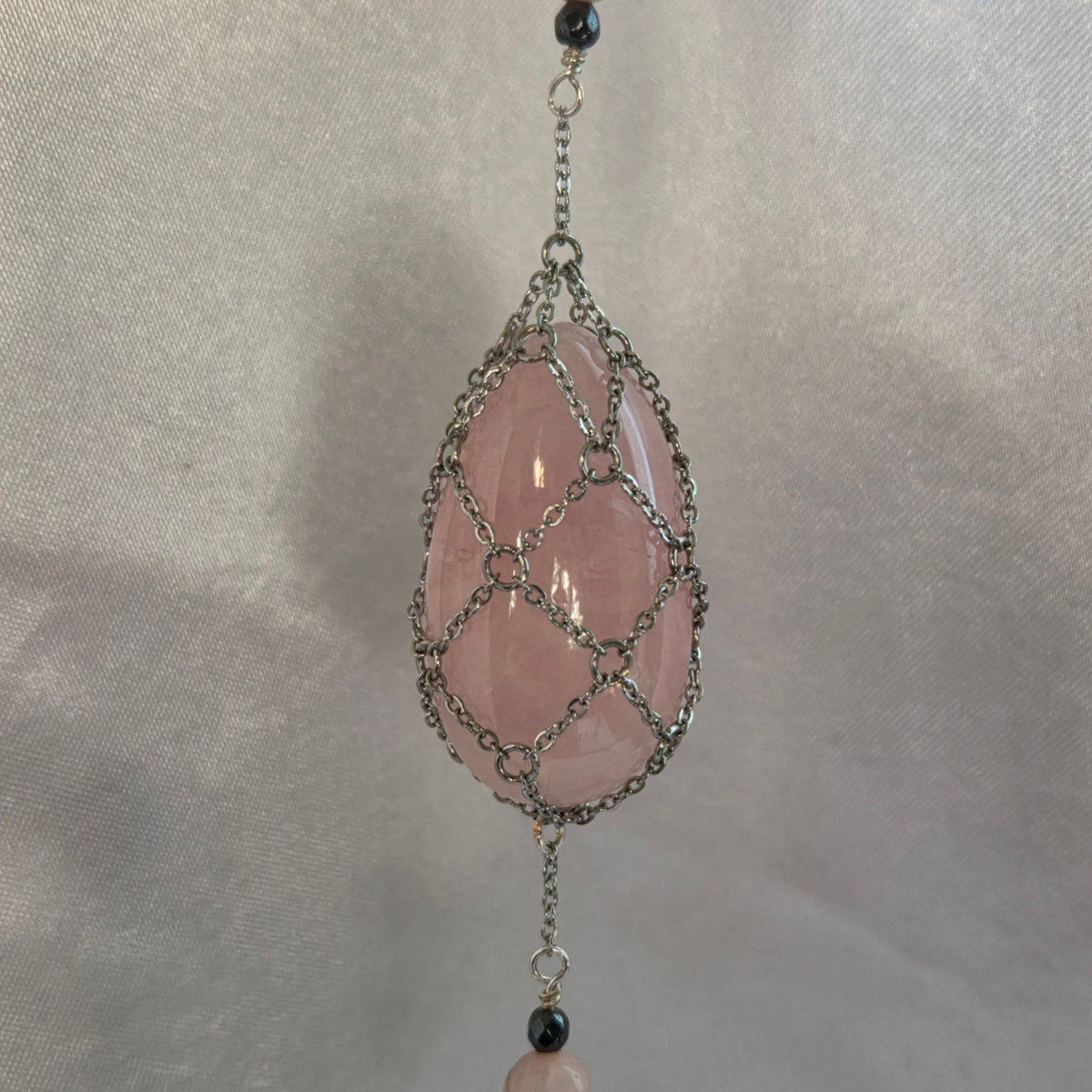 Rose Quartz Suncatcher