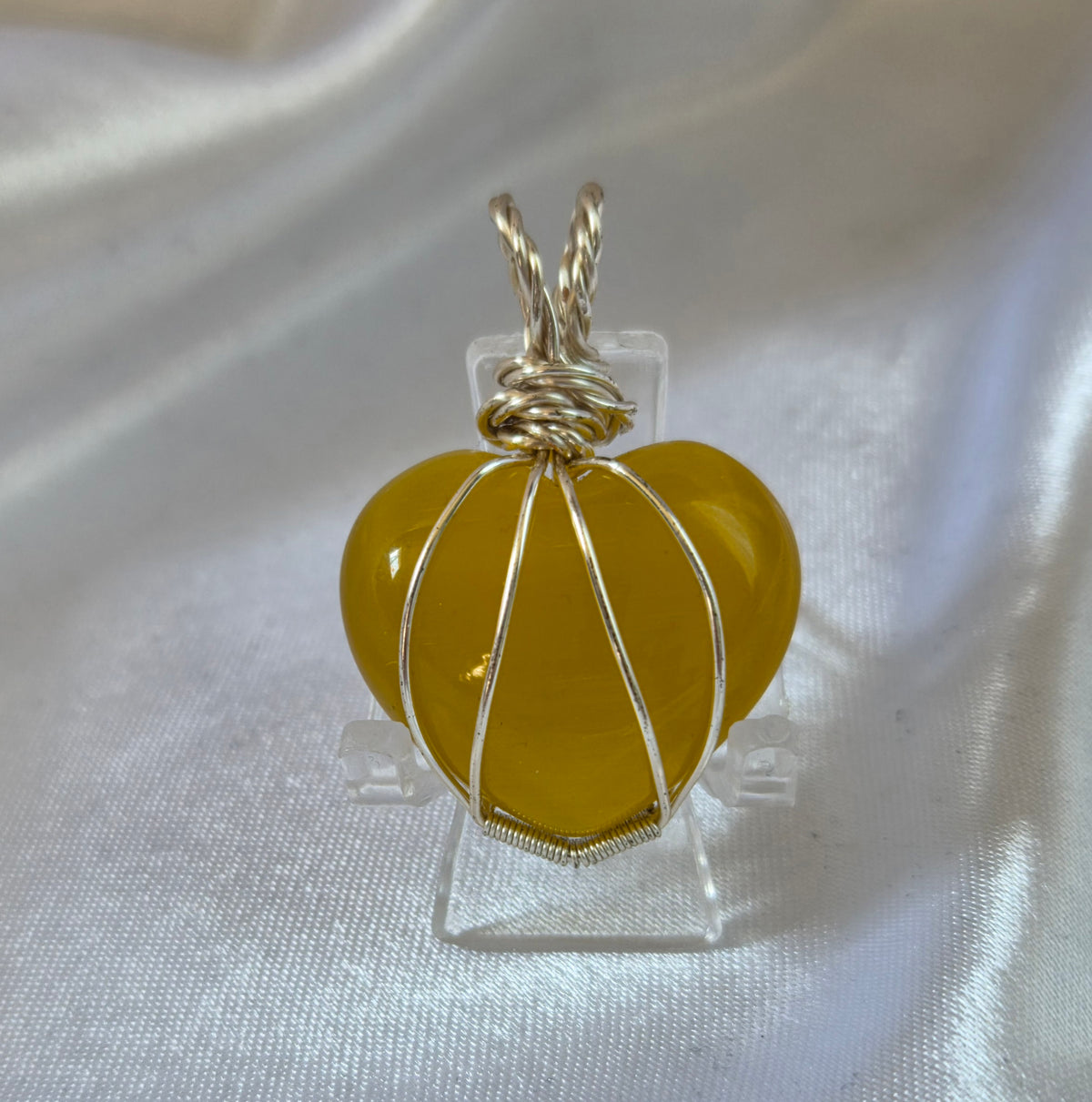 Yellow Cats Eye Pendant