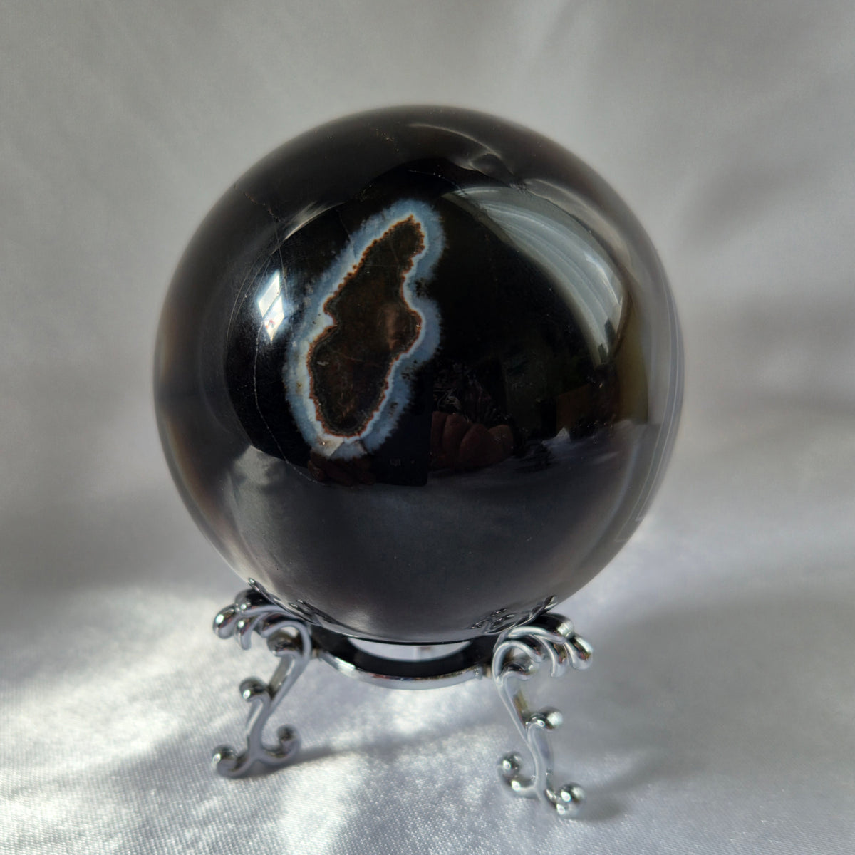 Black Agate Sphere