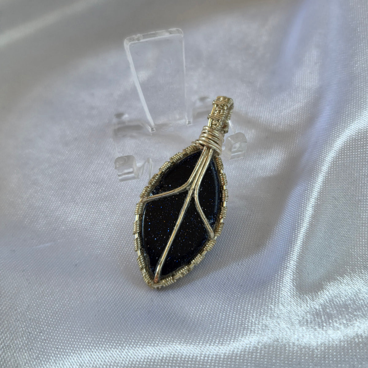 Blue Goldstone Pendant