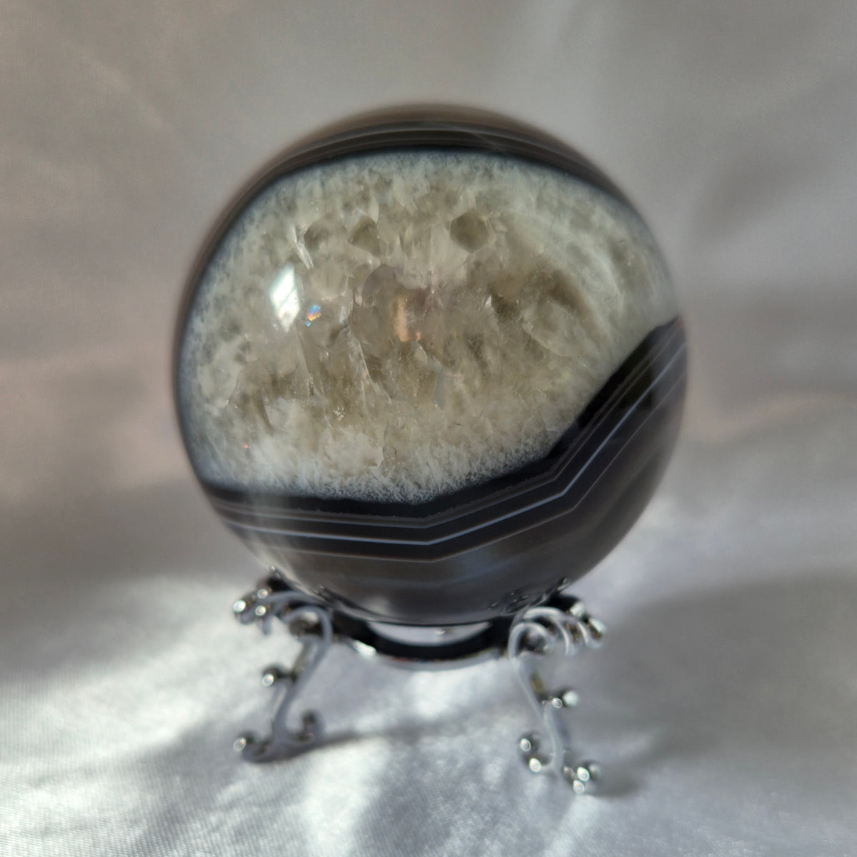 Black Agate Sphere