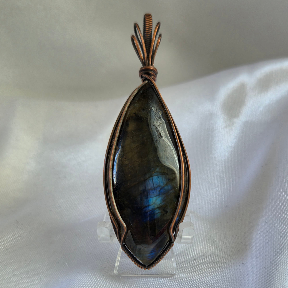 Labradorite Marquis Pendant