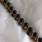 Tiger Eye & Obsidian Bracelet