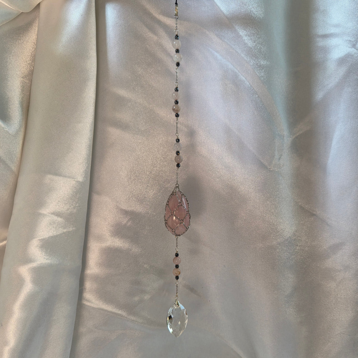 Rose Quartz Suncatcher
