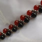 Carnelian & Obsidian Bracelet