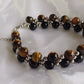 Tiger Eye & Obsidian Bracelet