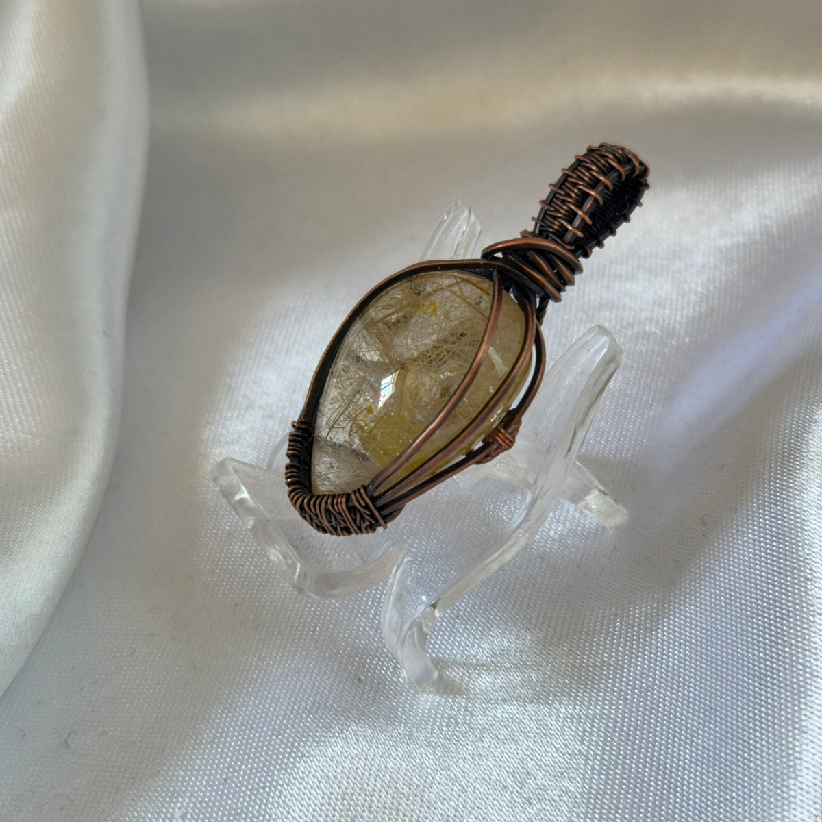 Rutilated Quartz Pendant