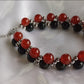 Carnelian & Obsidian Bracelet
