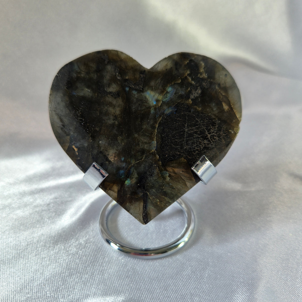 Labradorite Heart