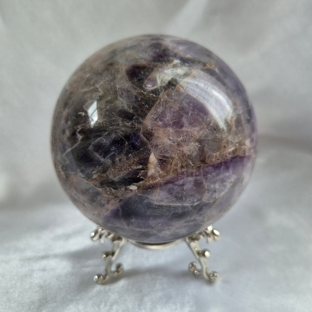 Chevron Amethyst Sphere