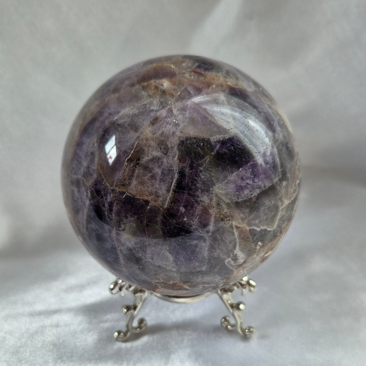 Chevron Amethyst Sphere