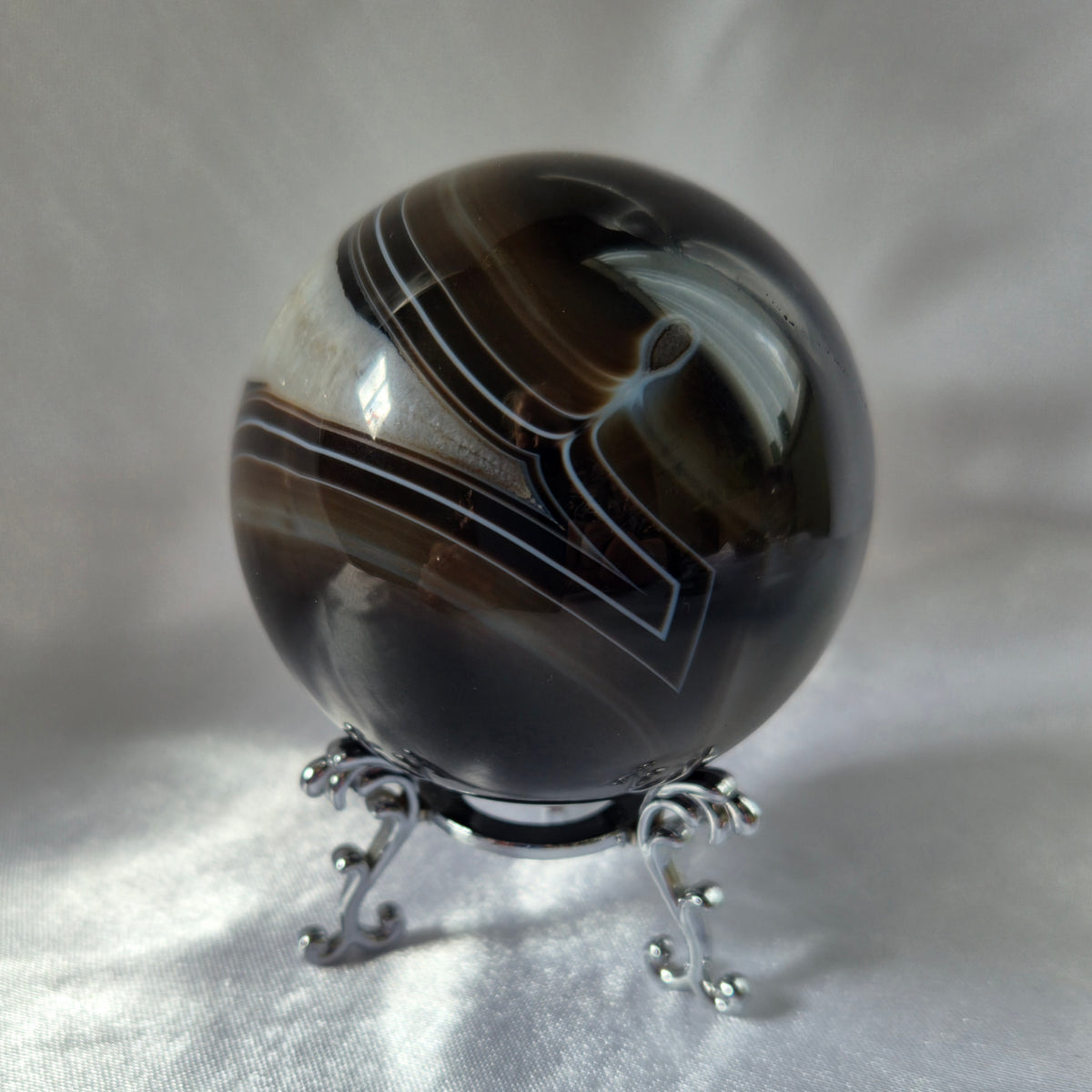 Black Agate Sphere