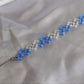 Blue & White Selenite Bracelet