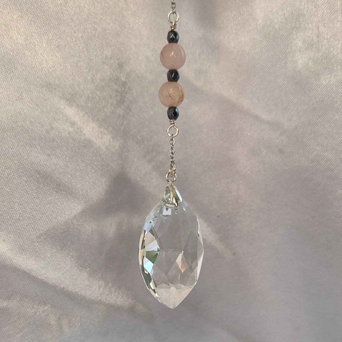 Rose Quartz Suncatcher