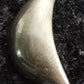 Silver Sheen Obsidian Crescent Moon