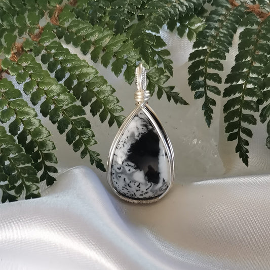 Dendritic Agate Pendant