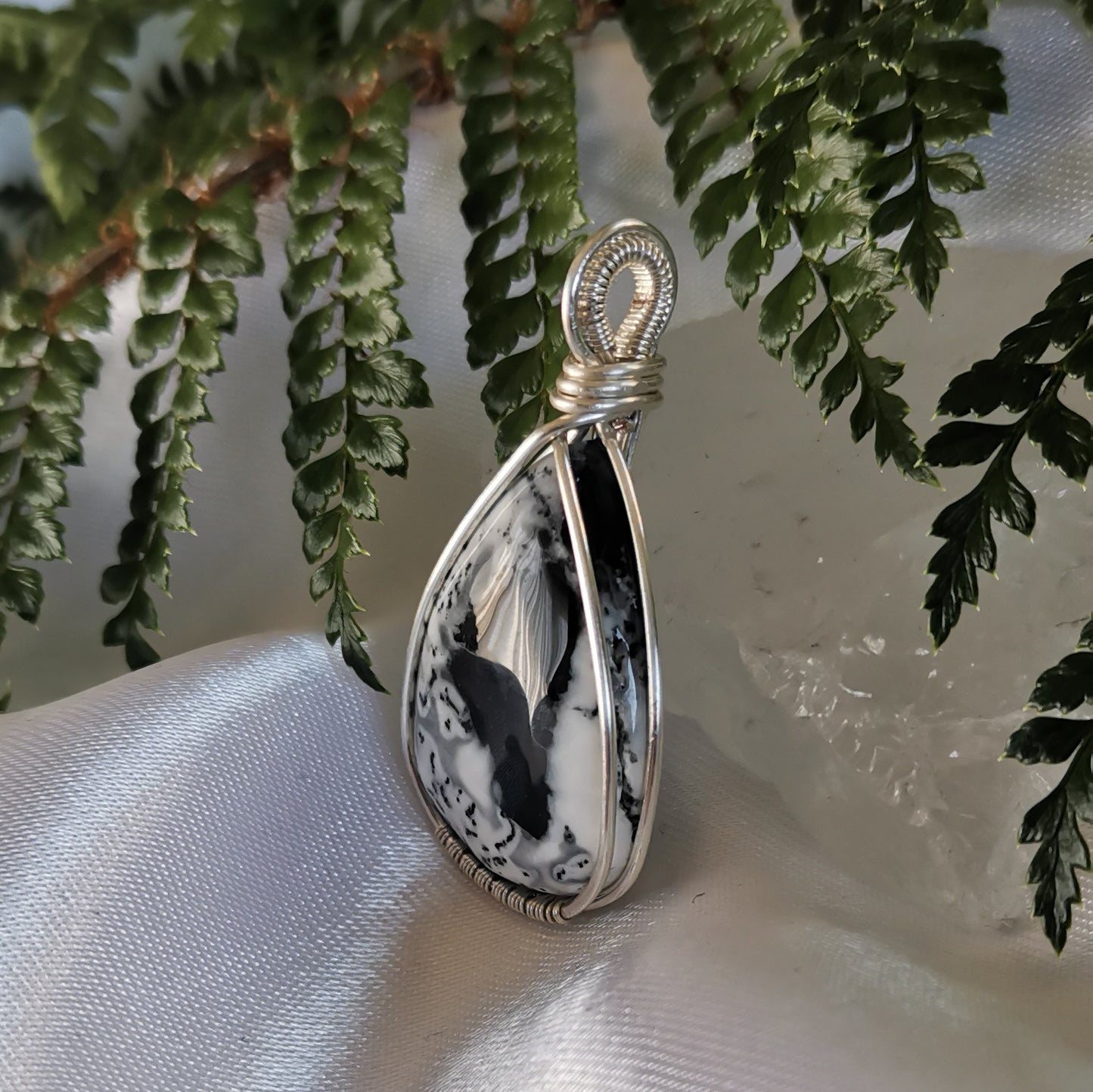 Dendritic Agate Pendant