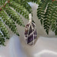 Chevron Amethyst Crystal Pendant