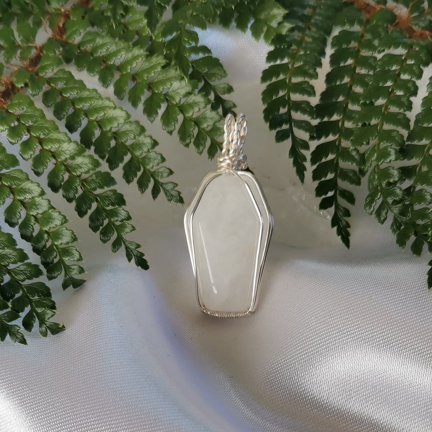 Quartz Coffin Pendant