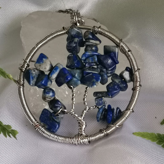 Lapis Lazuli Tree of Life Necklace